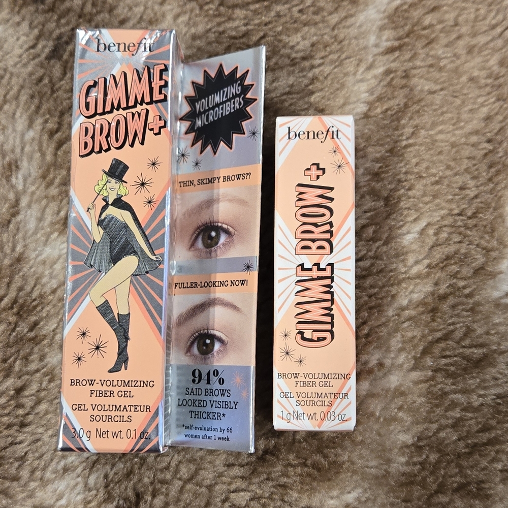 BNIB Benefit Gimme Brow Gel Shade 4 (full size & travel size)